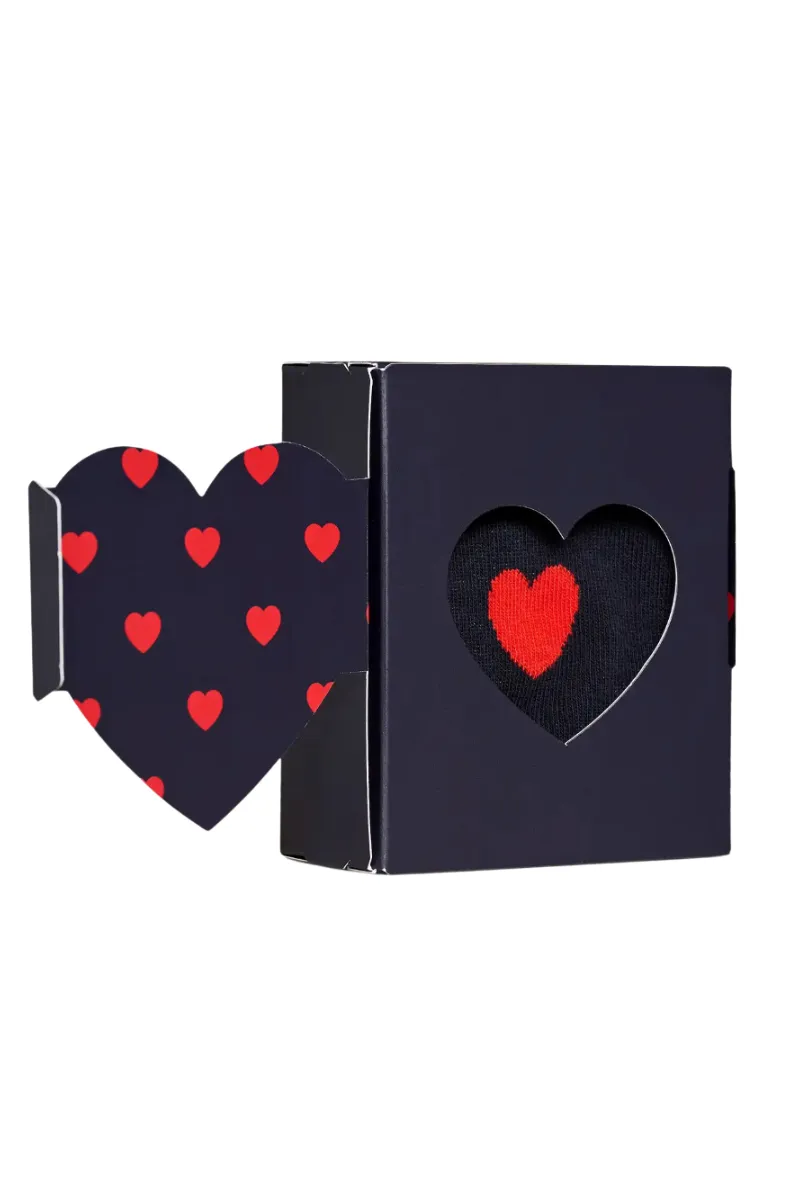 1 Pack Heart Socks Gift Set