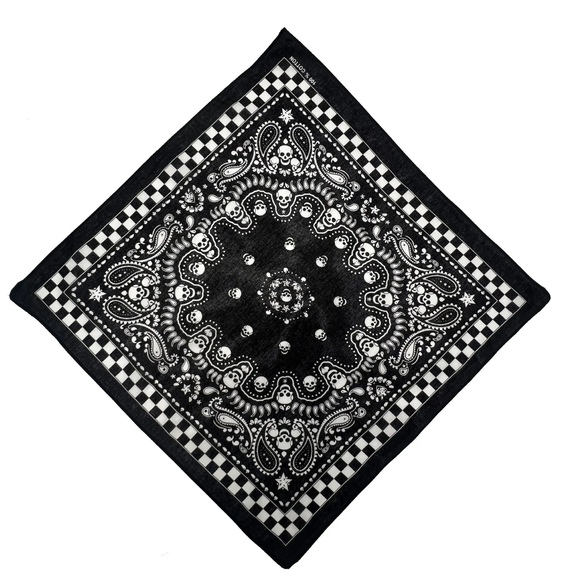 12 Pack Patterned Square Scarf Bandana Novelty Cotton Lightweight Headscarf Hair Neck Scarf Beach