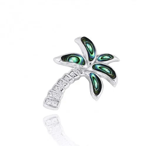 Abalone Shell Palm Tree Necklace - Miami