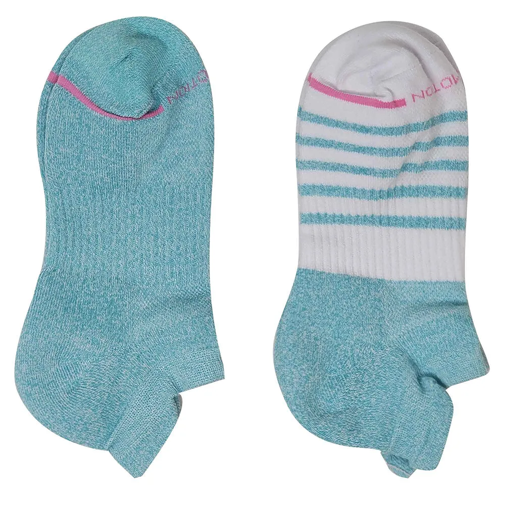 Ankle Compression Socks | Dr Motion Socks | Contrast Stripes (2 Pack)