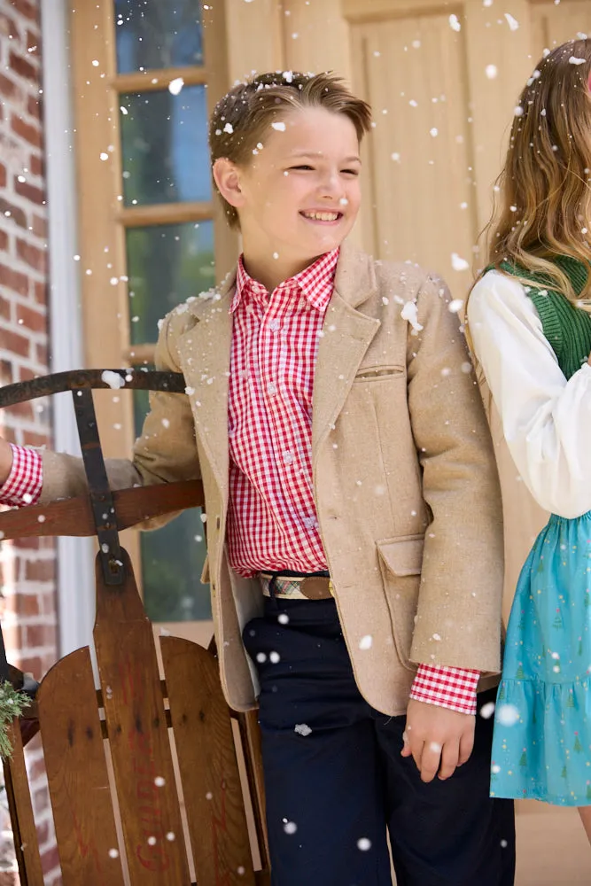Boy's Printed Belt --Hampton Plaid