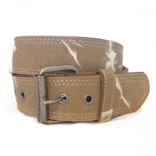 CHARLIE - Camo Military Army Style Twin Pack with two Webbing Belts