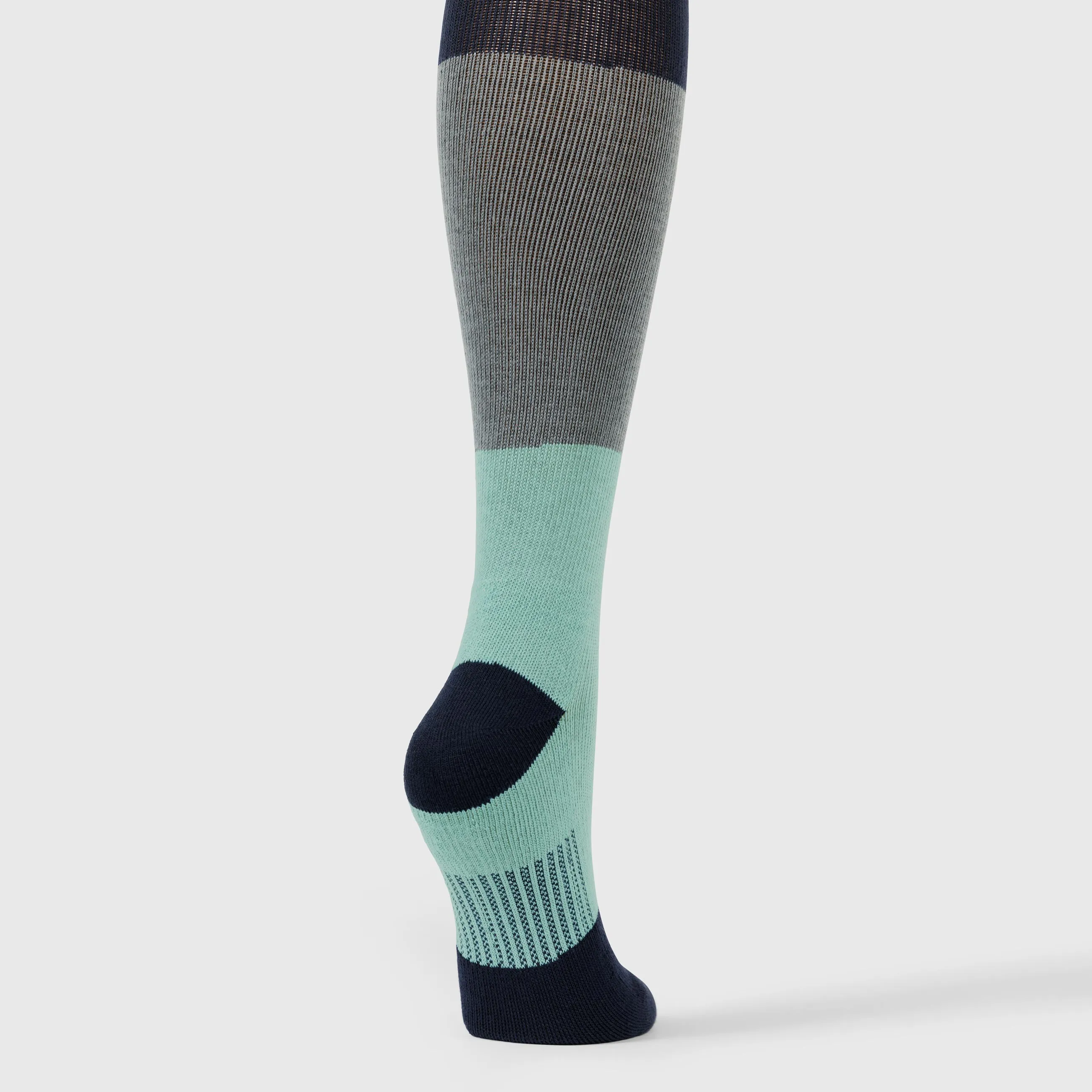 Compression Socks - Navy/Light Grey/Turquoise