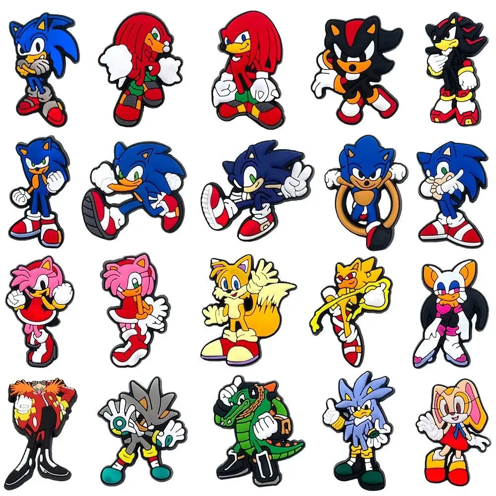 Cute Cartoon Game Character Shoe Charms - Perfect Sandal Accessories for Kids and Girls - Great for Parties and Gifts