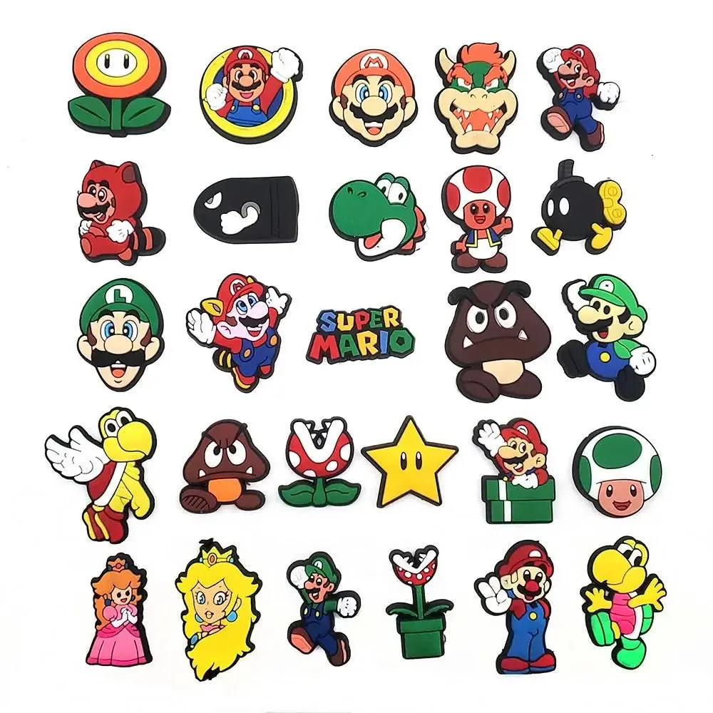 Cute Cartoon Game Character Shoe Charms - Perfect Sandal Accessories for Kids and Girls - Great for Parties and Gifts