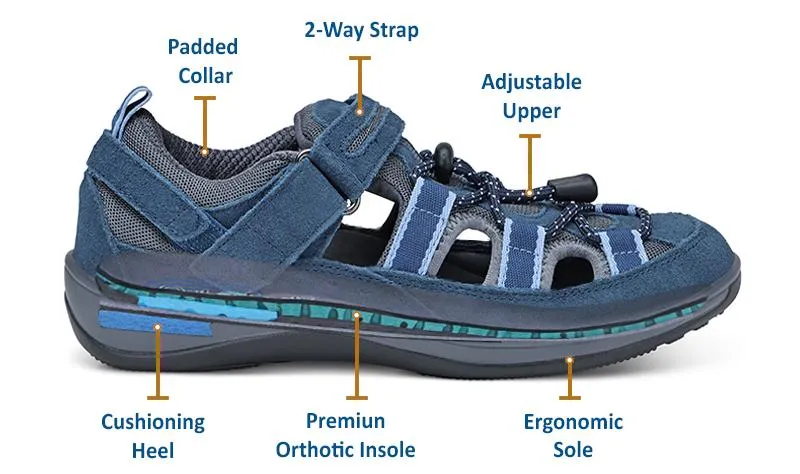 Naples -Blue Orthotic Sandals 875
