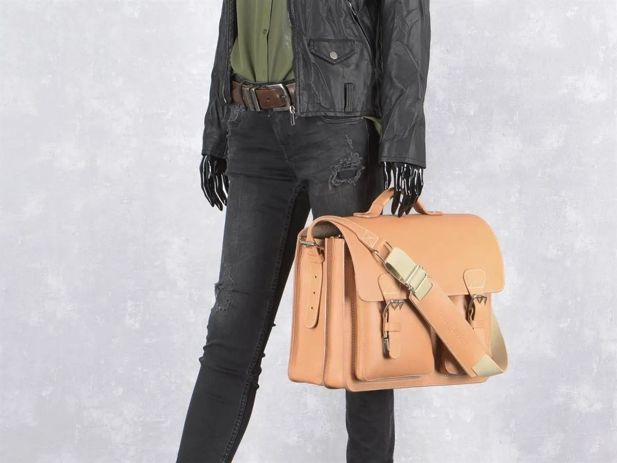 Ruitertassen Classic 2337T Leather Briefcase, Natural
